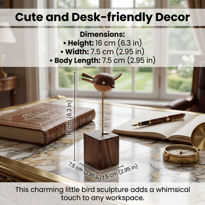 Handmade Premium Walnut Bird