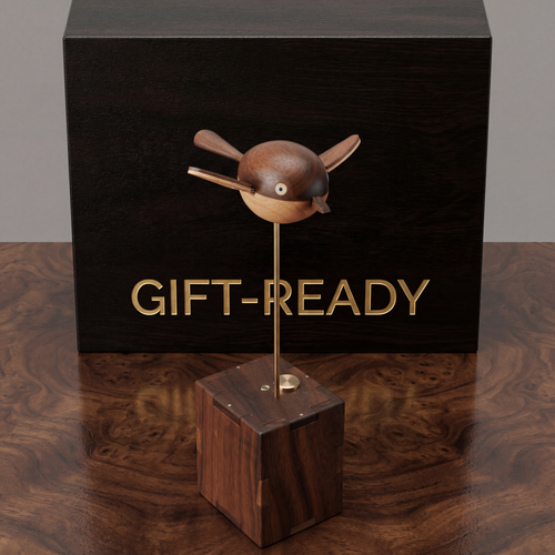 Handmade Premium Walnut Bird