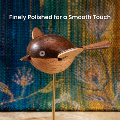 Handmade Premium Walnut Bird