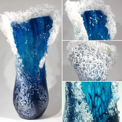 Handmade Ocean Waves Vase