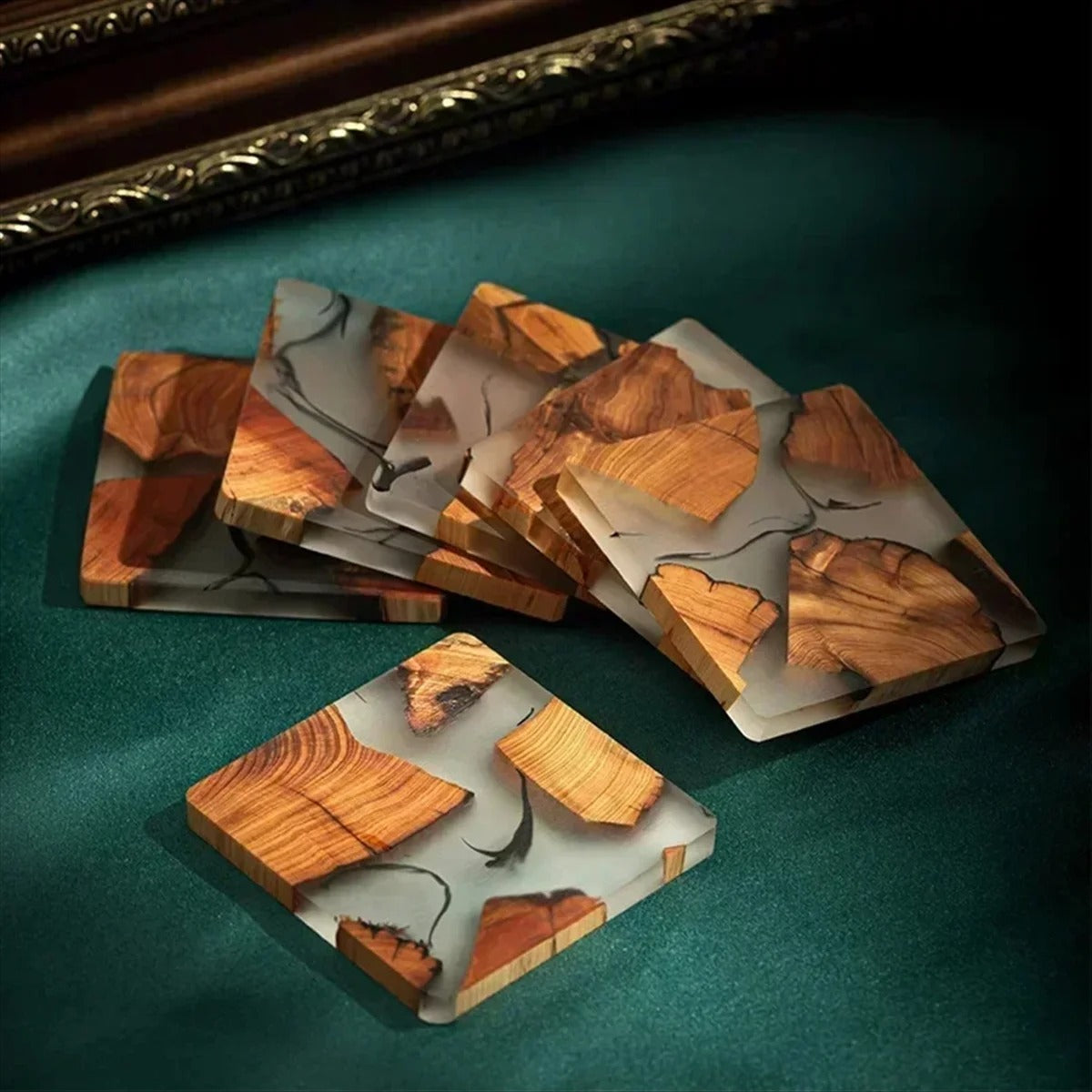 Manta Motion Handmade Wood Coasters