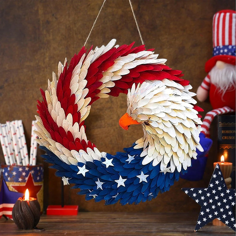USA Door Sign Wall Hanging  Eagle - Handmade